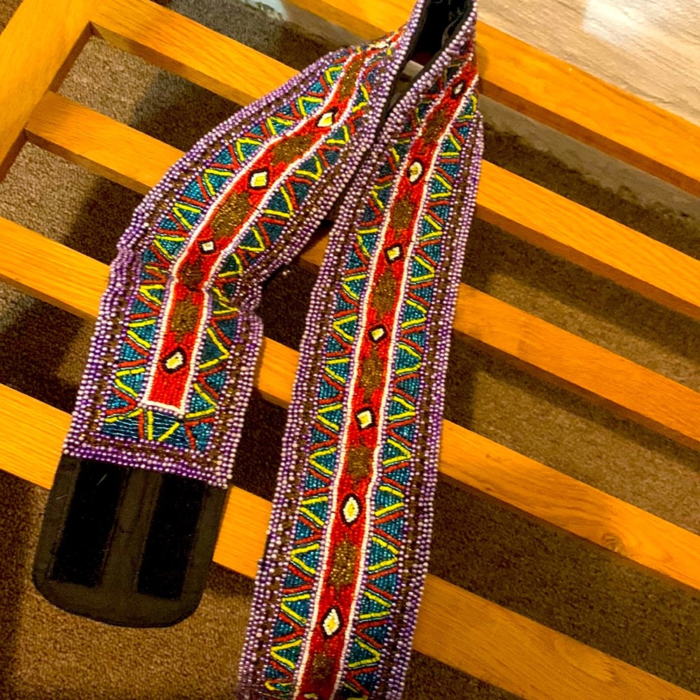 Handmade beaded belt